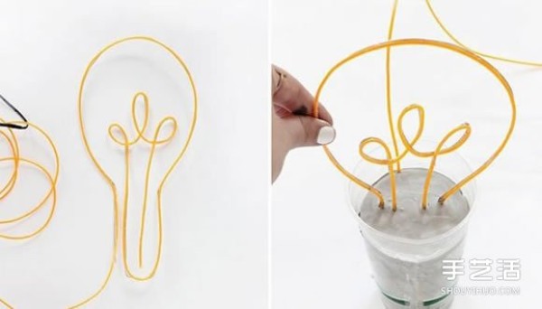 DIY production of creative light bulb decorations is very innovative as a gift~