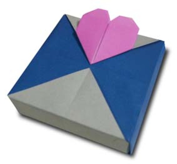 Appreciation of various "heart"-shaped origami works