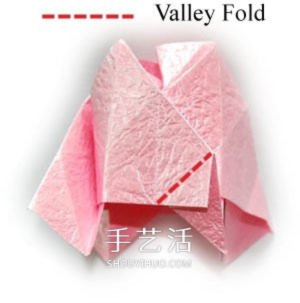 Detailed folding method of good-looking paper roses and instructions on how to fold handmade roses