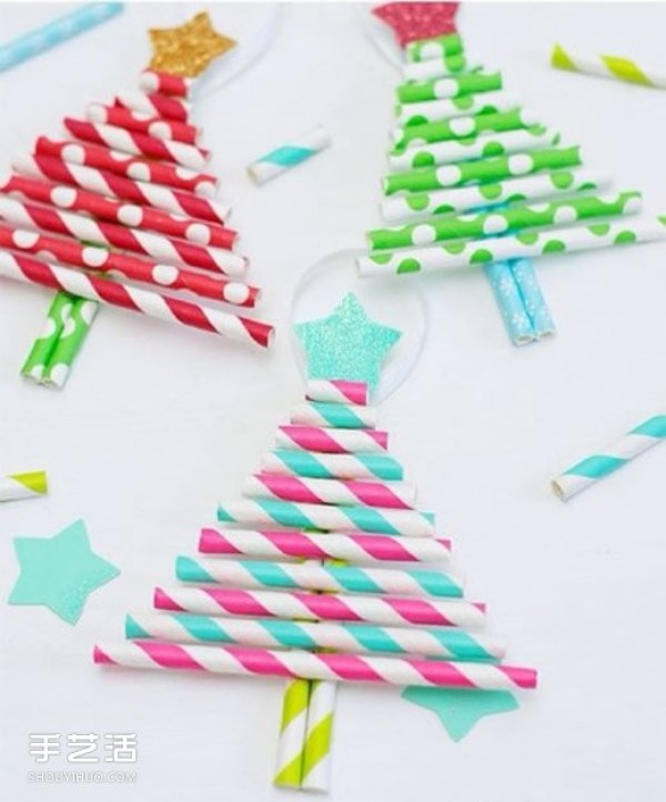 Childrens handmade Christmas tree tutorial, how to make a simple Christmas tree