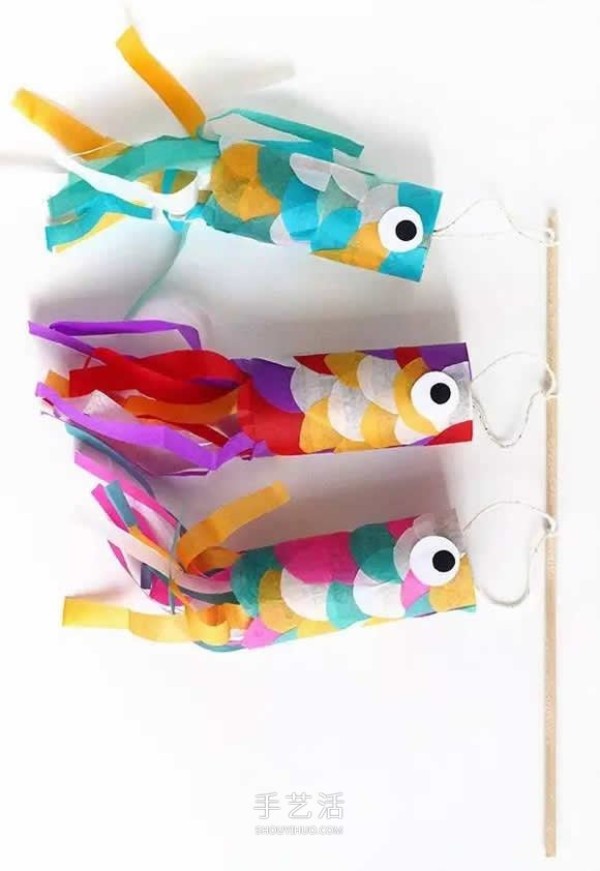 How to make fish lanterns, illustrate how to make simple fish lanterns for young children