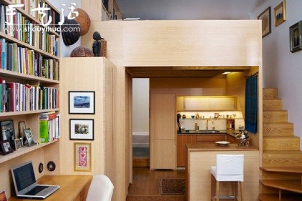 Creative design of a tiny apartment of 22 square meters