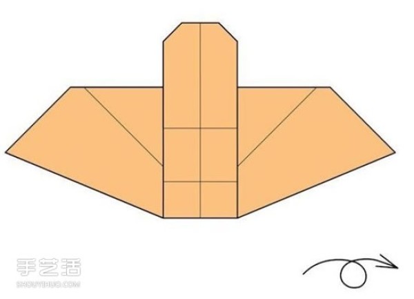 Illustration of the folding method of the origami sofa chair and the folding steps of the handmade sofa chair