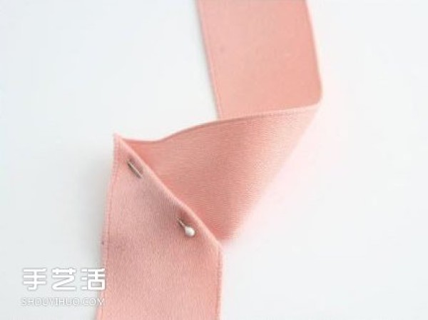 Non-woven rose hairpin DIY handmade fabric rose hairpin production