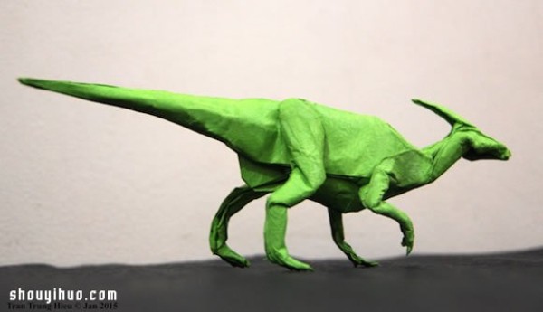 Origami dinosaur works by Vietnamese origami artist Adam Tram