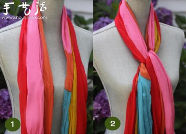 How to tie a scarf teaches you how to tie a scarf