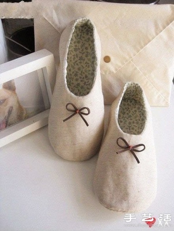 Tutorial on making cloth shoes with non-woven cloth by handmade cloth art