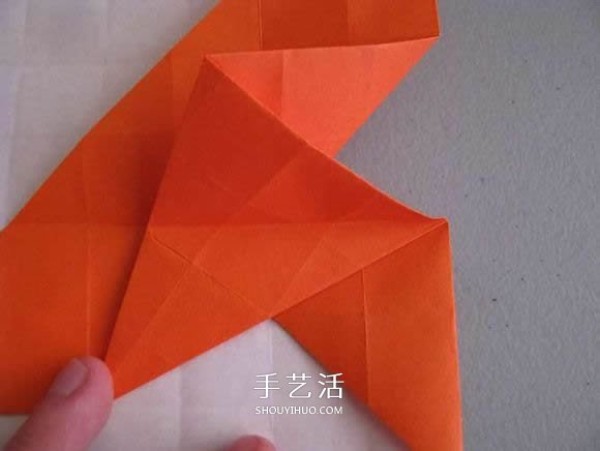 Origami illustration of three-dimensional jack-o