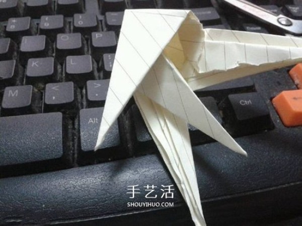 Tutorial on how to fold pearlescent conch, step by step diagram of origami conch