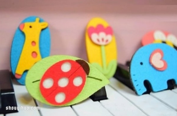 Cute childrens hairpin headdress DIY fabric childrens hairpin making tutorial