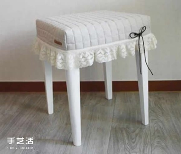 Dressing table, chair and stool remodeling, DIY painting, then making a chair cover, perfect