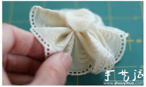 Little fresh lace head flower DIY tutorial