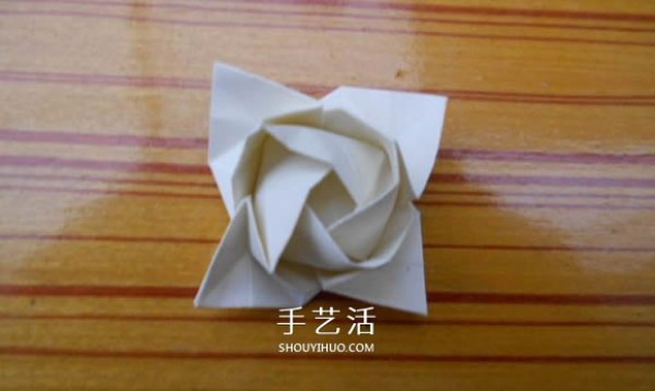 Origami Fukuyama Rose Illustration of Fukuyama Rose Folding Steps