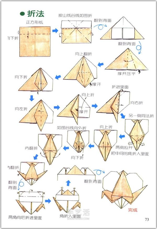 How to fold a heart? A collection of 76 simple heart-shaped origami methods with illustrations