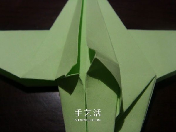 Handmade Crane Dance Origami Illustrated Tutorial: The folding process of three-dimensional paper cranes