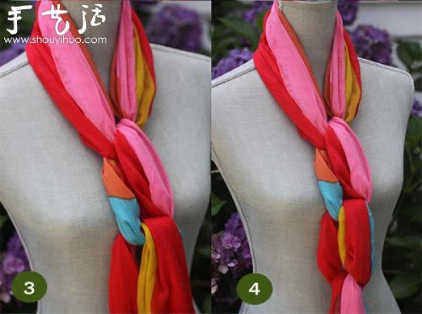 How to tie a scarf teaches you how to tie a scarf