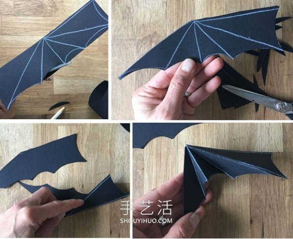 A tutorial on how to make a simple and cute bat garland