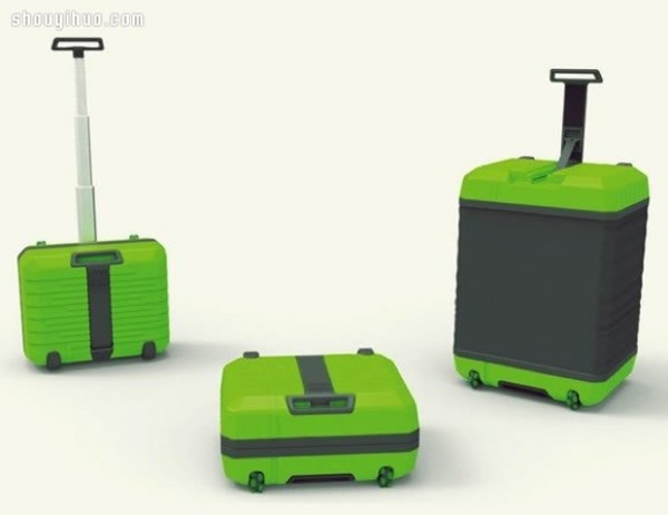 Fugu Luggage practical multi-functional luggage product design