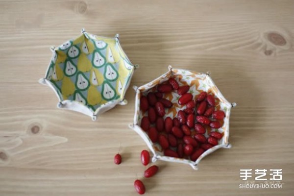 Simple fruit plate making method illustrated home fabric fruit plate DIY tutorial