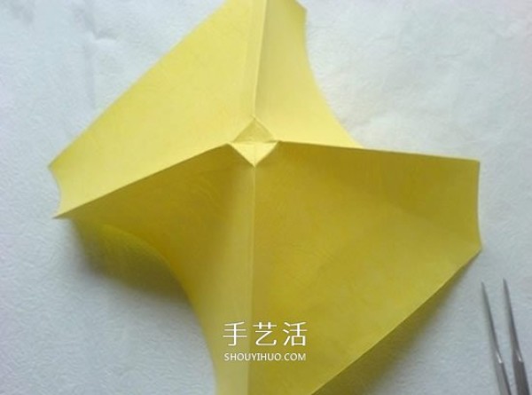 Detailed PT rose folding diagram and handmade PT rose origami tutorial