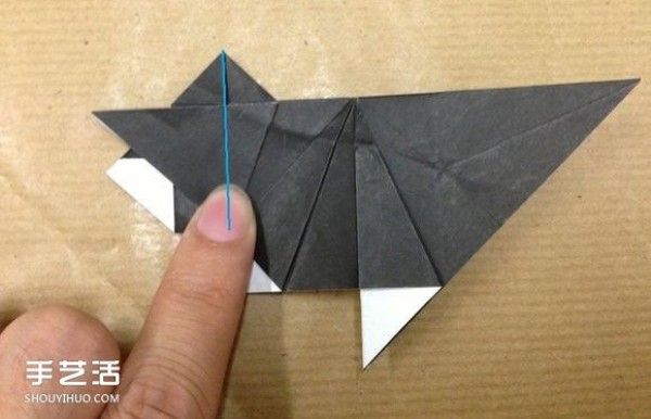 Small animal origami step-by-step diagram, using paper to fold small animals, illustrated method