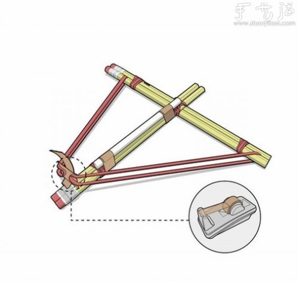 How to make a toy crossbow that shoots rubber by hand