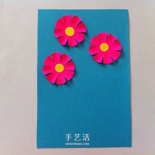 This is how to make a card for mom! Mothers Day Creative Hand-held Flower Greeting Card DIY