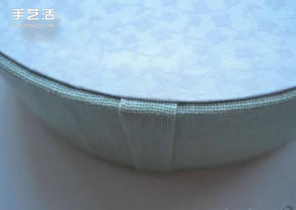 How to make a round cloth box tutorial round fabric storage box DIY diagram