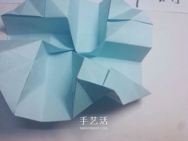 Teach you folding step by step! Detailed illustration of Kawasaki rose origami process