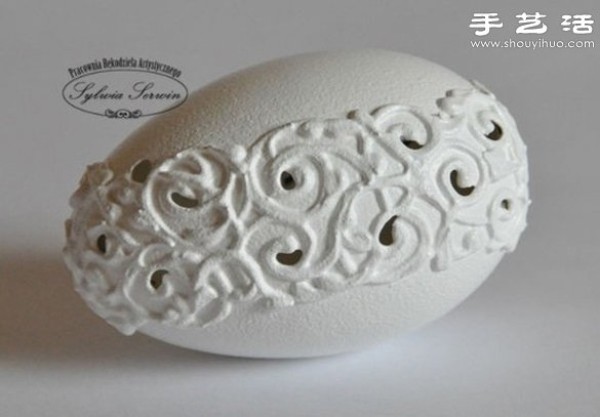 Tutorial on how to make handicrafts with exquisite egg carvings with hollows