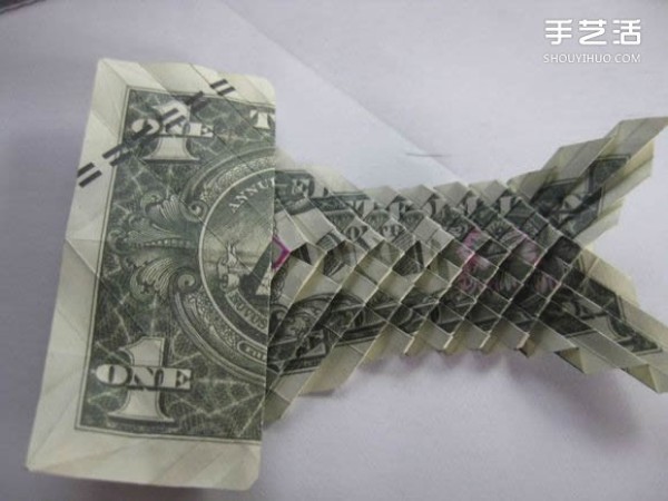 How to fold origami dollar carp and how to fold carp with dollars