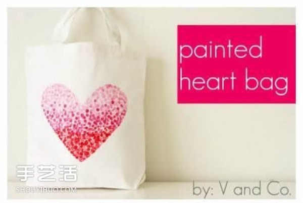 Creative hand-painted bag DIY illustration simple hand-painted handbag making tutorial