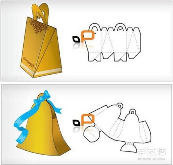 18 ways to fold paper boxes by handPaper packaging carton folding method with printed drawings