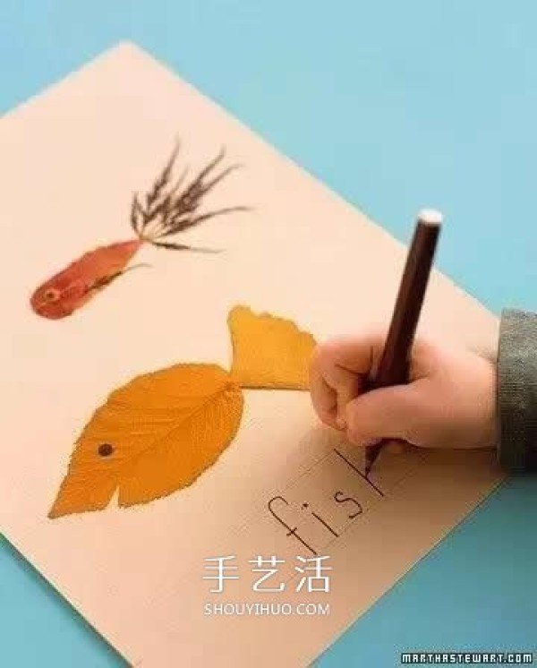 A collection of simple and beautiful leaf stickers for children