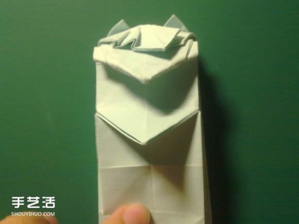 Detailed illustration of the folding process of Hatsune Miku origami