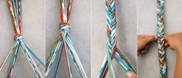 Handmade DIY beautiful decorative woven rope