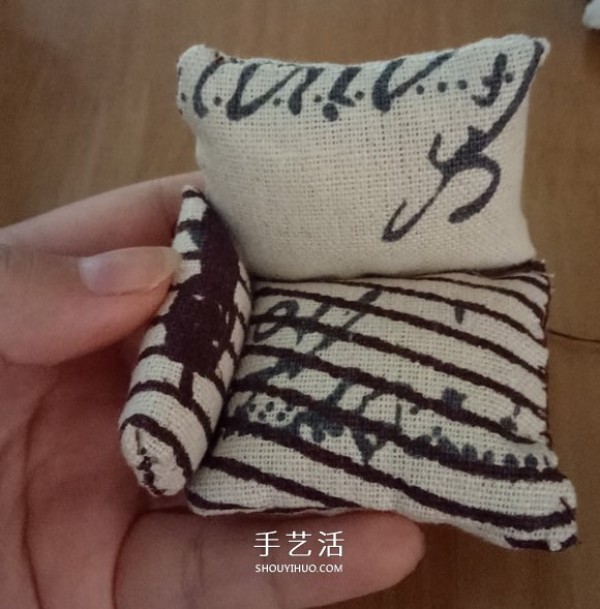 Non-woven armrest sofa model DIY mini single sofa fabric art production