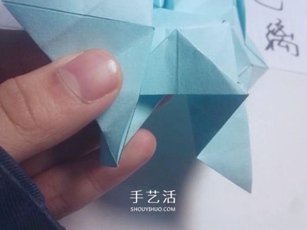 Teach you folding step by step! Detailed illustration of Kawasaki rose origami process