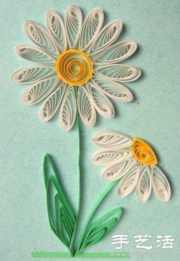 Simple and cute handmade paper quilling works