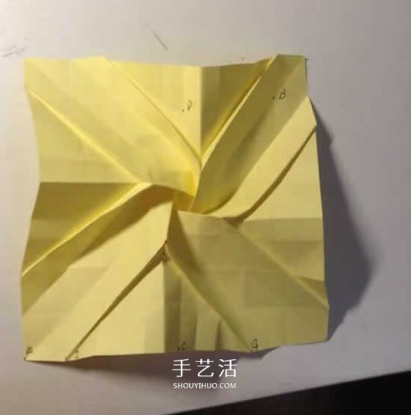 The original folding method of Weiwei Rose, detailed origami rose process steps