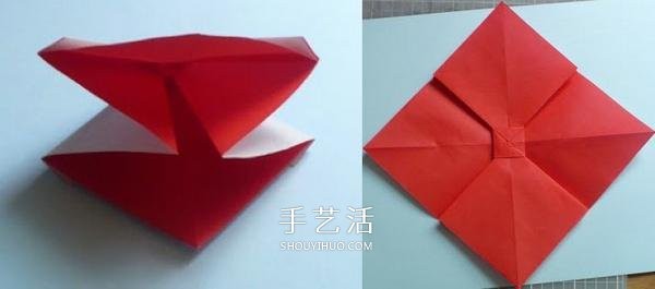 Handmade origami bow step by step chart and simple bow folding method