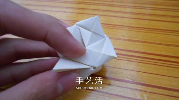 Origami Fukuyama Rose Illustration of Fukuyama Rose Folding Steps