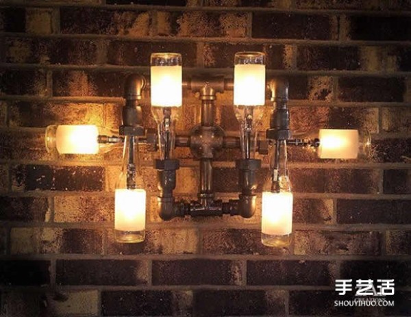 Use DIY from beer bottle waste to make super personalized glass lamps