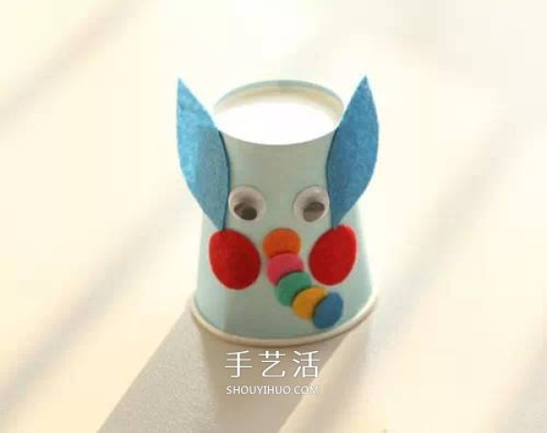 Creative paper cup handmade pictures, use paper cups to make cute little animals