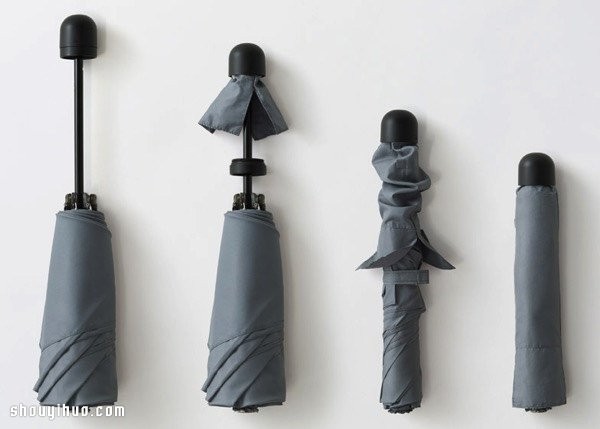 Folding umbrella design with a storage cover-brella