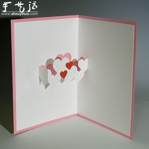 Appreciation of exquisite three-dimensional greeting card works