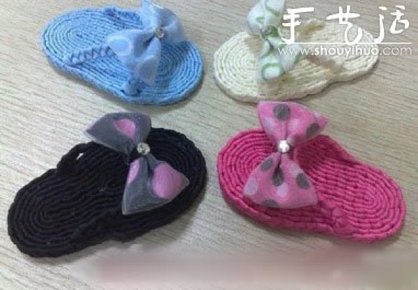 Hand-knitting tutorial for childrens slippers