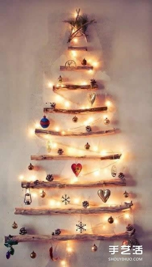 Creative Christmas tree DIY, you can also imitate the decoration during the Spring Festival