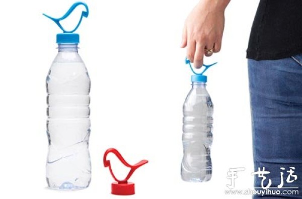 Bird bottle clip for easy carrying