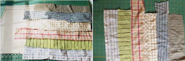 Renovation of old things: handmade mens casual shorts